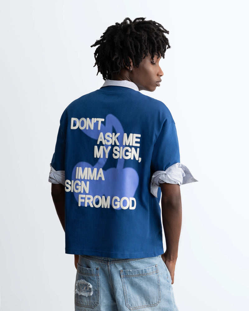 Sign From God Tee - Navy
