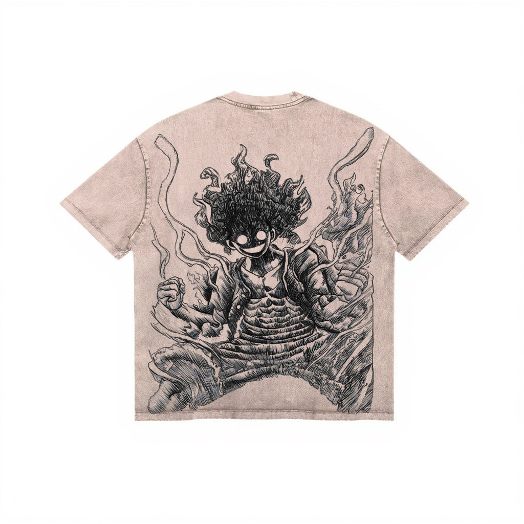 Luffy Rage T-Shirt - Sand